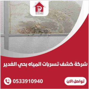 كشف تسربات المياه بحي الغدير