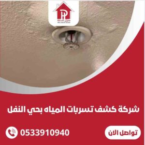 كشف تسربات المياه بحي النفل