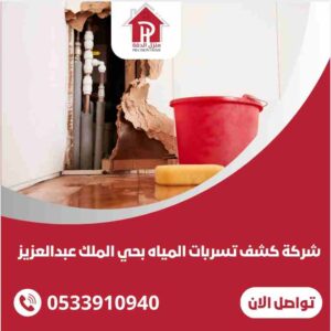 الرئيسية 23 كشف تسربات المياه بحي الملك عبدالعزيز