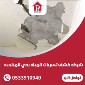 كشف تسربات المياه بحي المهديه