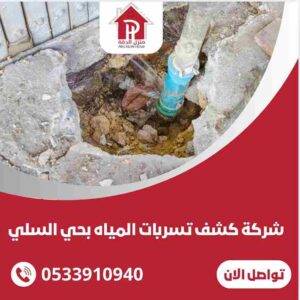 شركة كشف تسربات المياه بحي السلي