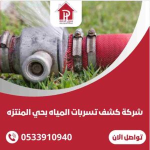 كشف تسربات المياه بحي المنتزه
