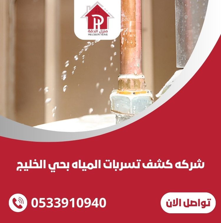 شركه كشف تسربات المياه بحي الخليج