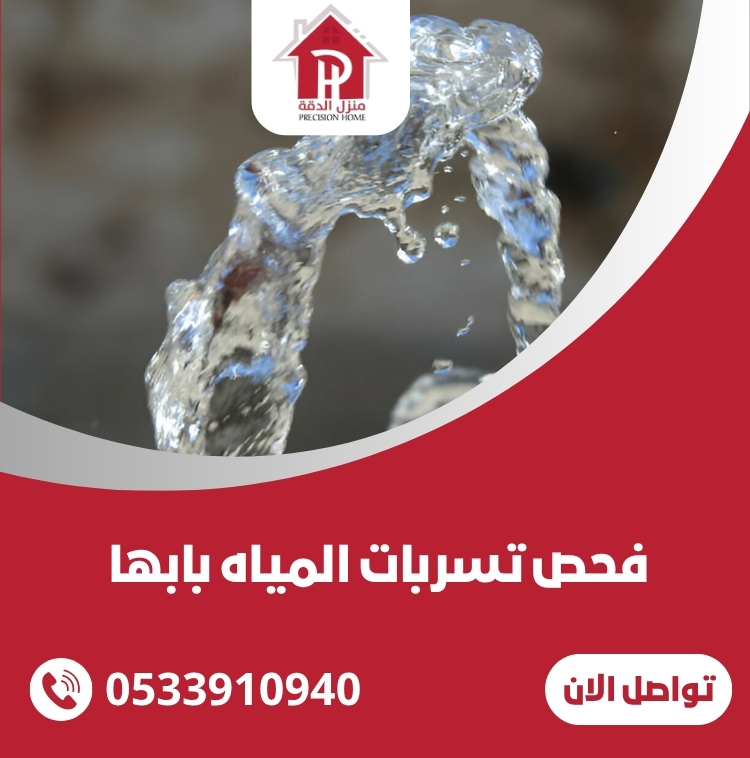 فحص تسربات المياه بابها