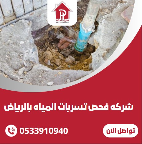شركه فحص تسربات المياه بالرياض